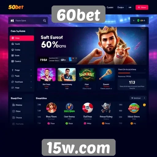 Análise da interface do usuário do site 60bet